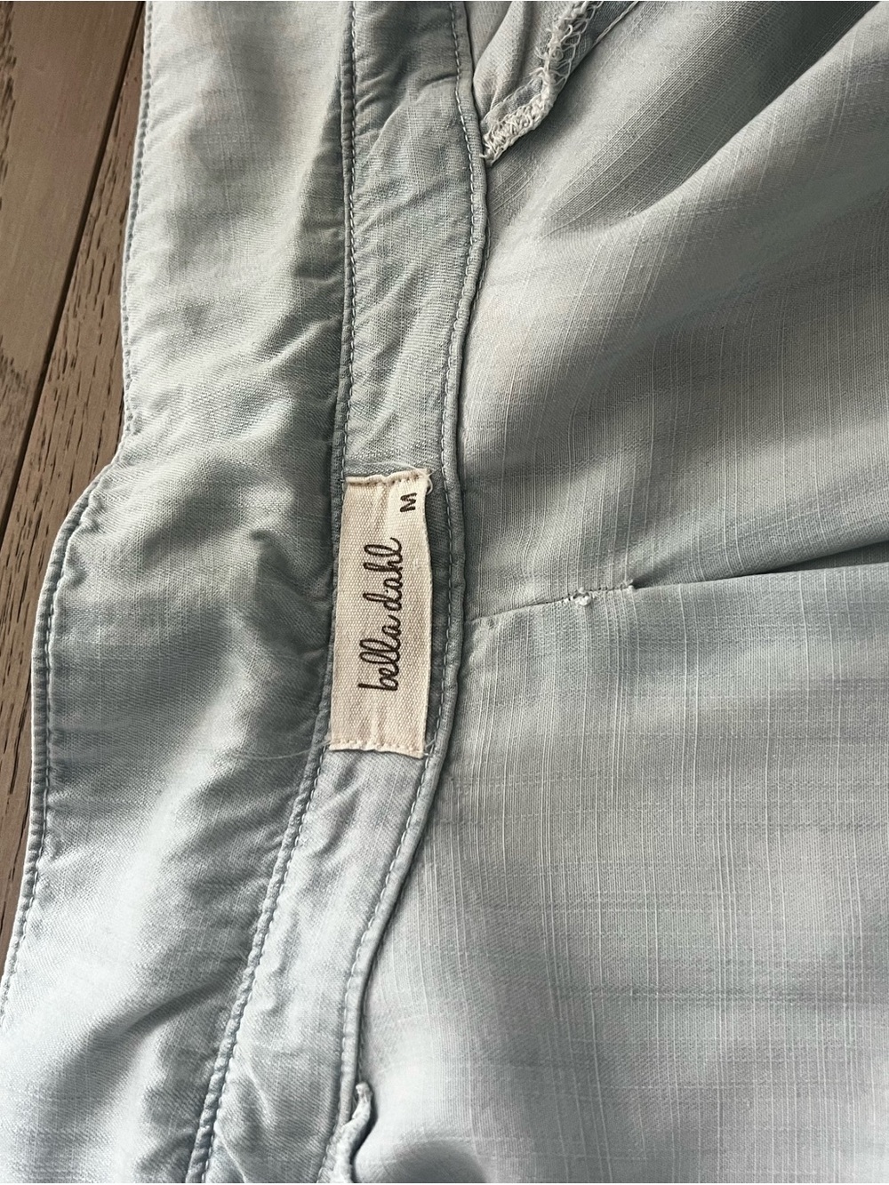 Bella Dahl Pale Blue Button-Up Blouse
